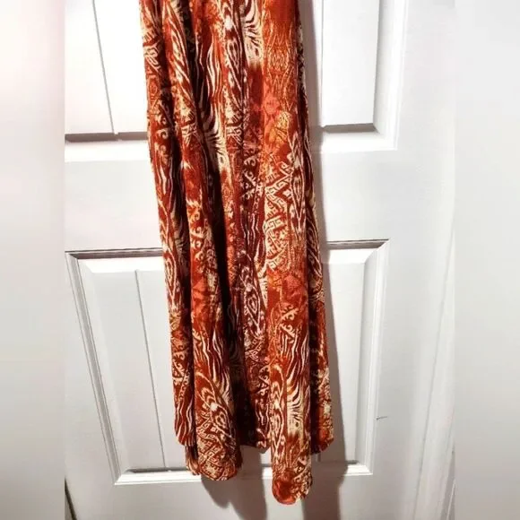 Versona Animal Aztec Faux Wrap Maxi Dress | Size Small - Picture 7 of 9